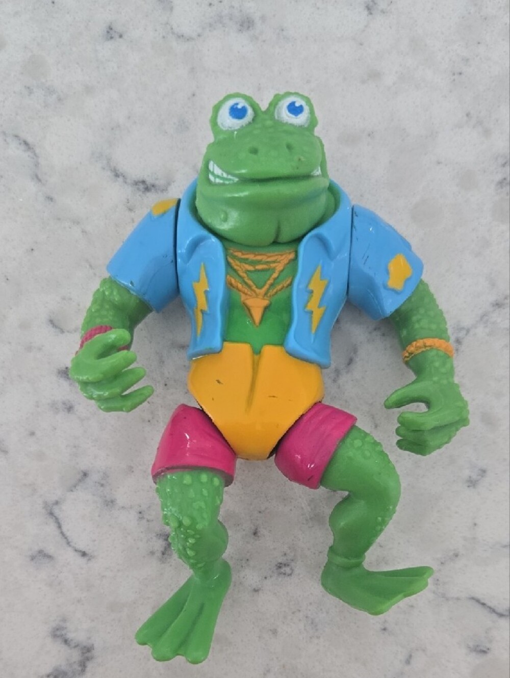 TMNT 🐸 Cowabunga, Turtle Fans! VTG 1989 Genghis Frog Figure No Accessories